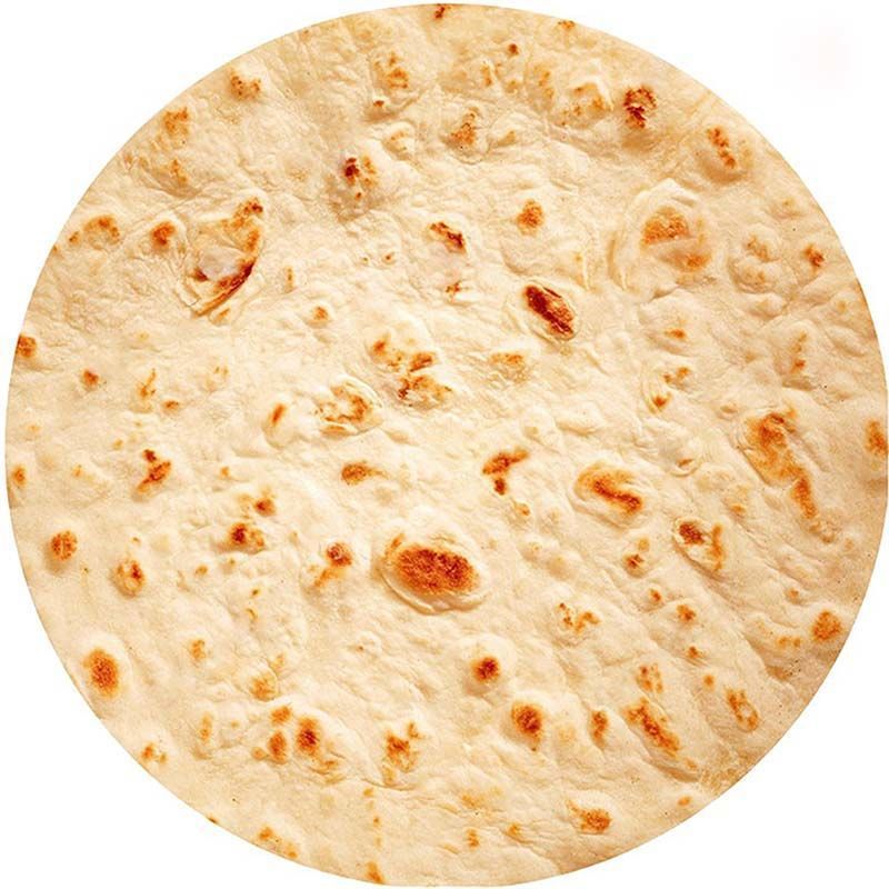 Funny Food Blanket – 280GSM Flannel Burrito, Pizza & Tortilla Round Throw Blanket