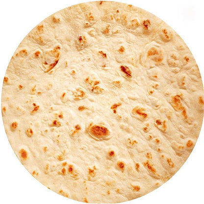 Funny Food Blanket – 280GSM Flannel Burrito, Pizza & Tortilla Round Throw Blanket