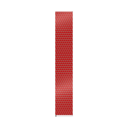 Wishing You A Holly Dolly Christmas Reindeer Wrapping Paper | Red Holiday Christmas Paper