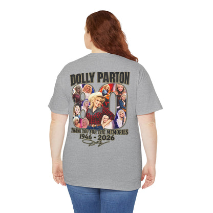 Dolly Parton 80th Anniversary Tee – "Thank You for the Memories" Memorial Shirt
