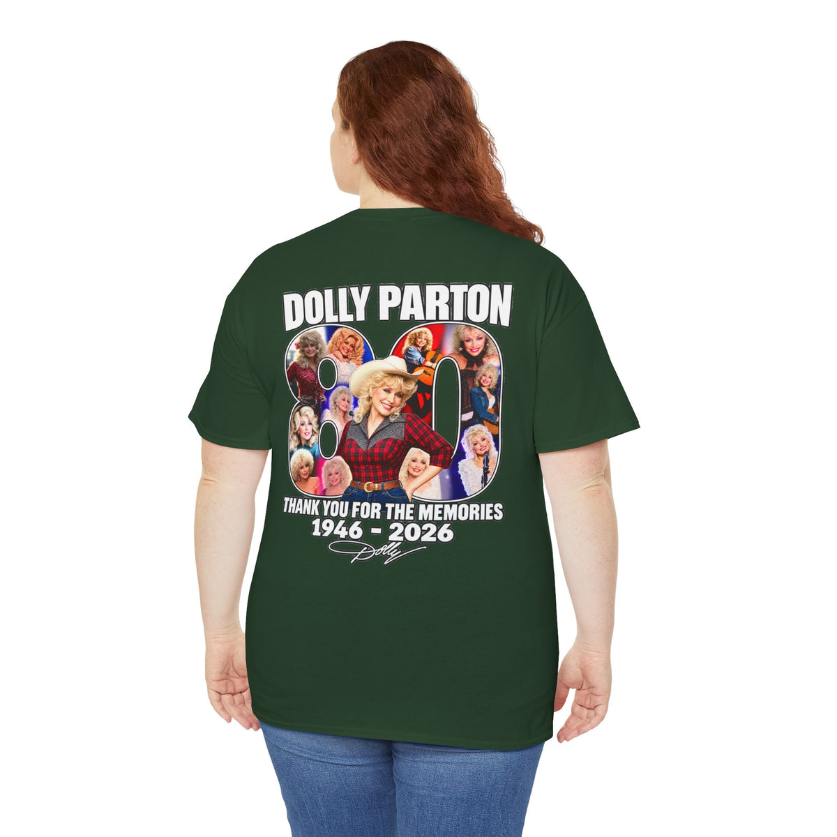 Dolly Parton 80th Anniversary Tee – "Thank You for the Memories" Memorial Shirt
