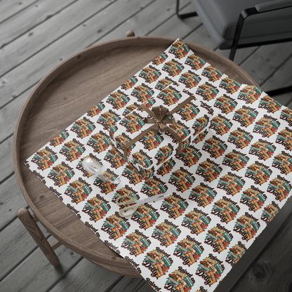 Raised On Dolly Retro Country Christmas Wrapping Paper