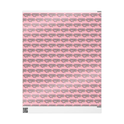 Probably Just Gonna Jingle Some Of The Way Wrapping Paper | Pink Christmas gift wrap