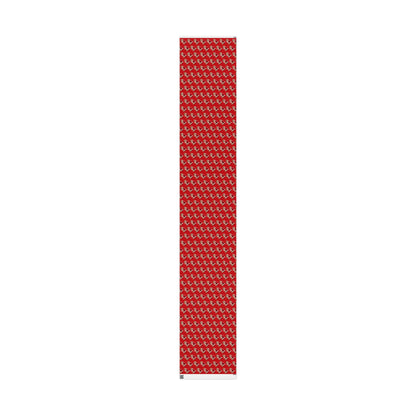 Wishing You A Holly Dolly Christmas Reindeer Wrapping Paper | Red Holiday Christmas Paper