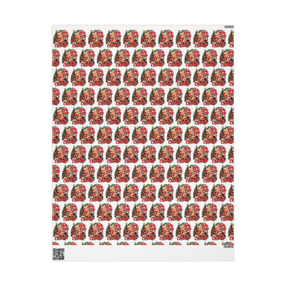 Holly Dolly Country Christmas Cowgirl Wrapping Paper | Christmas Holiday Gift Wrap Roll
