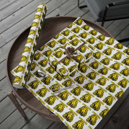 I Beg Your Parton Country Christmas Wrapping Paper | Retro Illustration Pattern gift wrap paper