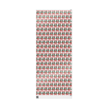 Have A Holly Dolly Christmas Snowy Pines Wrapping Paper