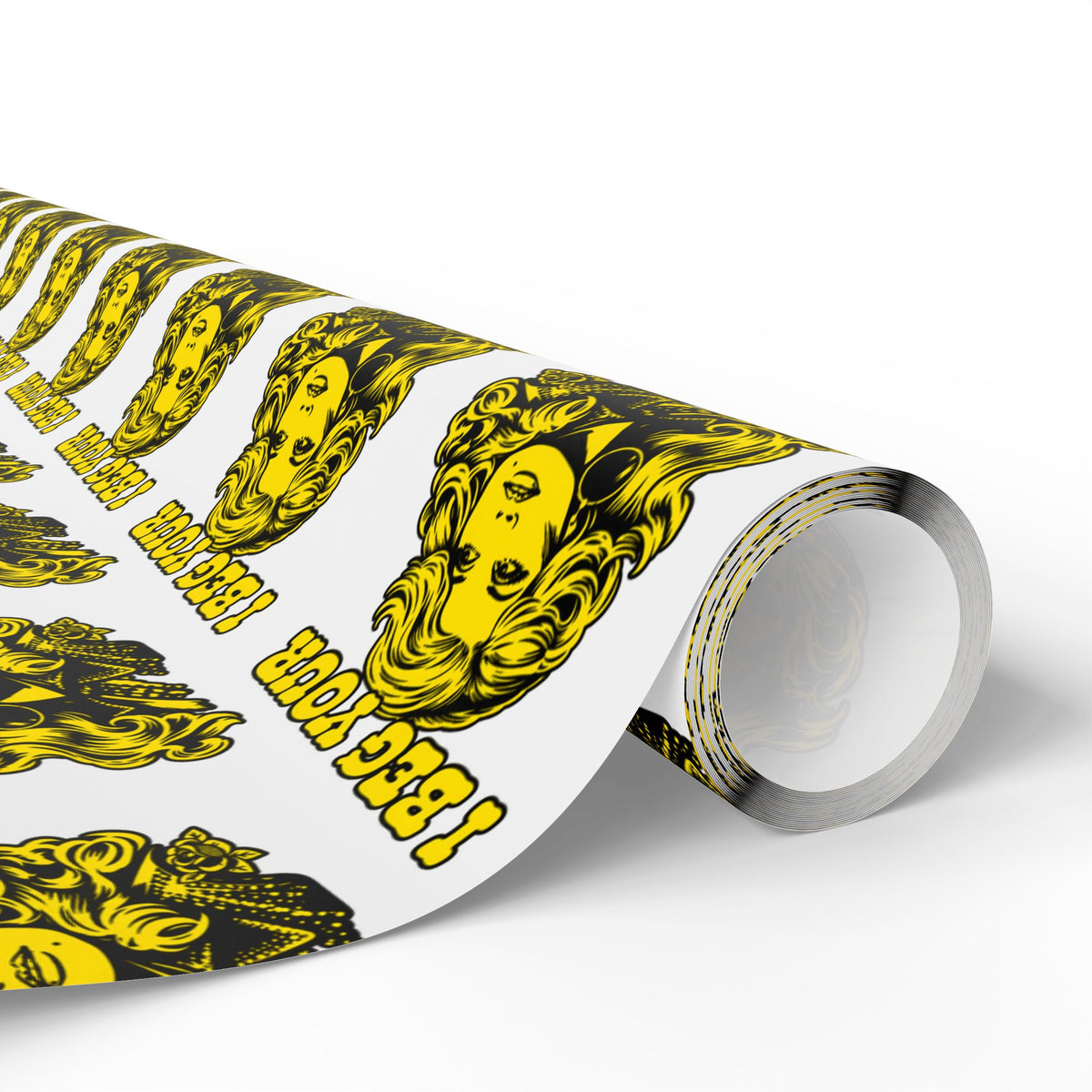 I Beg Your Parton Country Christmas Wrapping Paper | Retro Illustration Pattern gift wrap paper