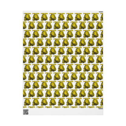 I Beg Your Parton Country Christmas Wrapping Paper | Retro Illustration Pattern gift wrap paper