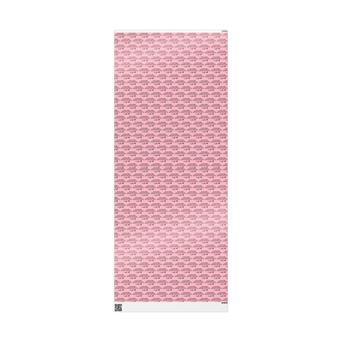 You are enough Have A Holly Dolly Christmas Country Music Wrapping Paper  | Pink Typography Gift Wrap