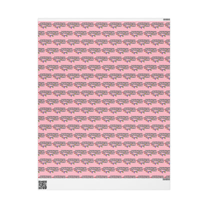 Probably Just Gonna Jingle Some Of The Way Wrapping Paper | Pink Christmas gift wrap