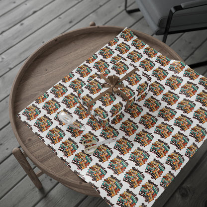 Raised On Dolly Retro Country Christmas Wrapping Paper