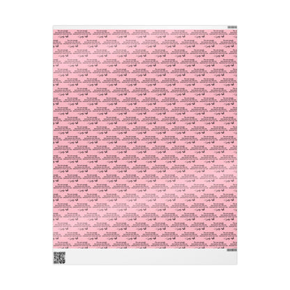 You are enough Have A Holly Dolly Christmas Country Music Wrapping Paper  | Pink Typography Gift Wrap