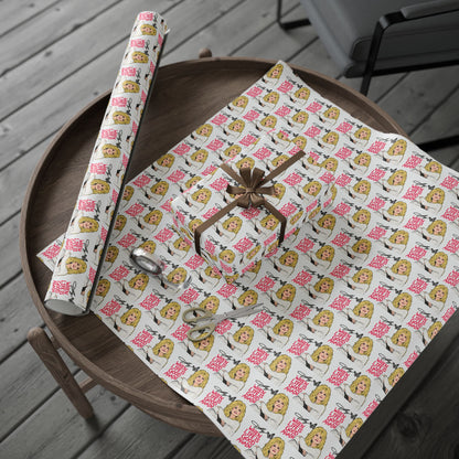 When Life Is Good Again Dolly Christmas Wrapping Paper