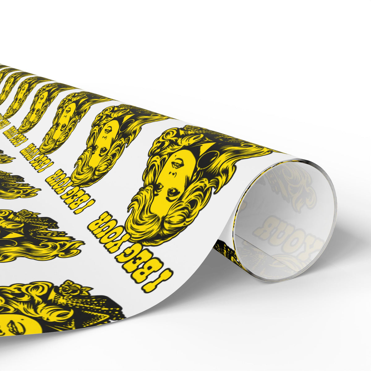 I Beg Your Parton Country Christmas Wrapping Paper | Retro Illustration Pattern gift wrap paper