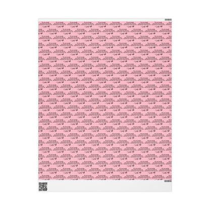 You are enough Have A Holly Dolly Christmas Country Music Wrapping Paper  | Pink Typography Gift Wrap