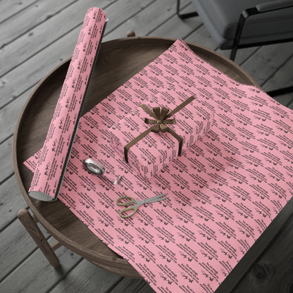 You are enough Have A Holly Dolly Christmas Country Music Wrapping Paper  | Pink Typography Gift Wrap