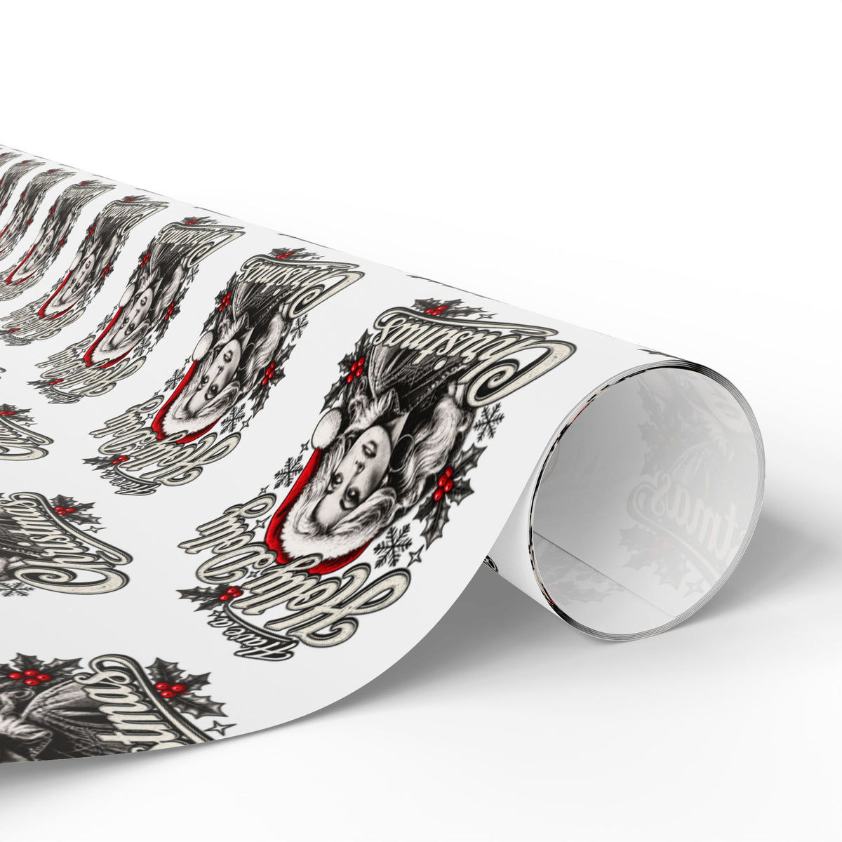 Have A Holly Dolly Christmas Snowy Pines Wrapping Paper