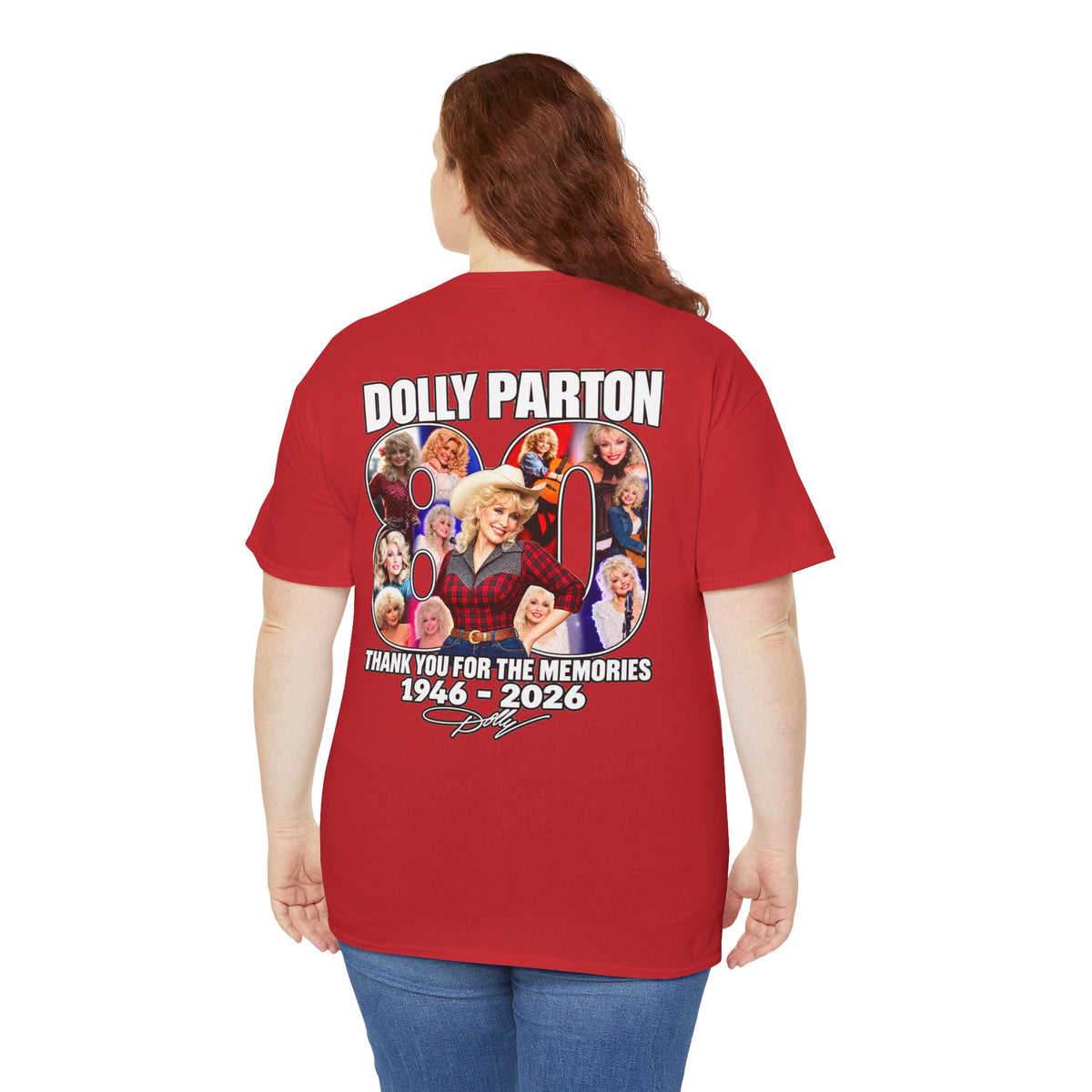 Dolly Parton 80th Anniversary Tee – "Thank You for the Memories" Memorial Shirt