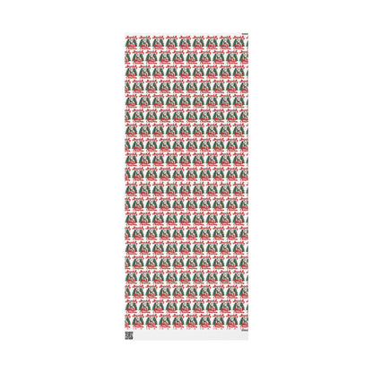 Have A Holly Dolly Christmas Snowy Pines Wrapping Paper