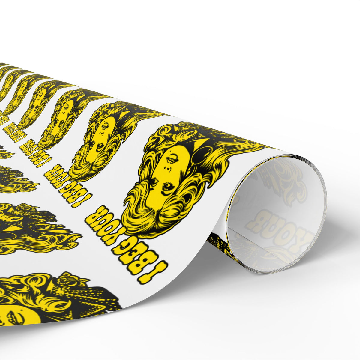 I Beg Your Parton Country Christmas Wrapping Paper | Retro Illustration Pattern gift wrap paper