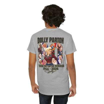 Dolly Parton 80th Anniversary Tee – "Thank You for the Memories" Memorial Shirt