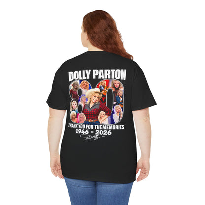 Dolly Parton 80th Anniversary Tee – "Thank You for the Memories" Memorial Shirt