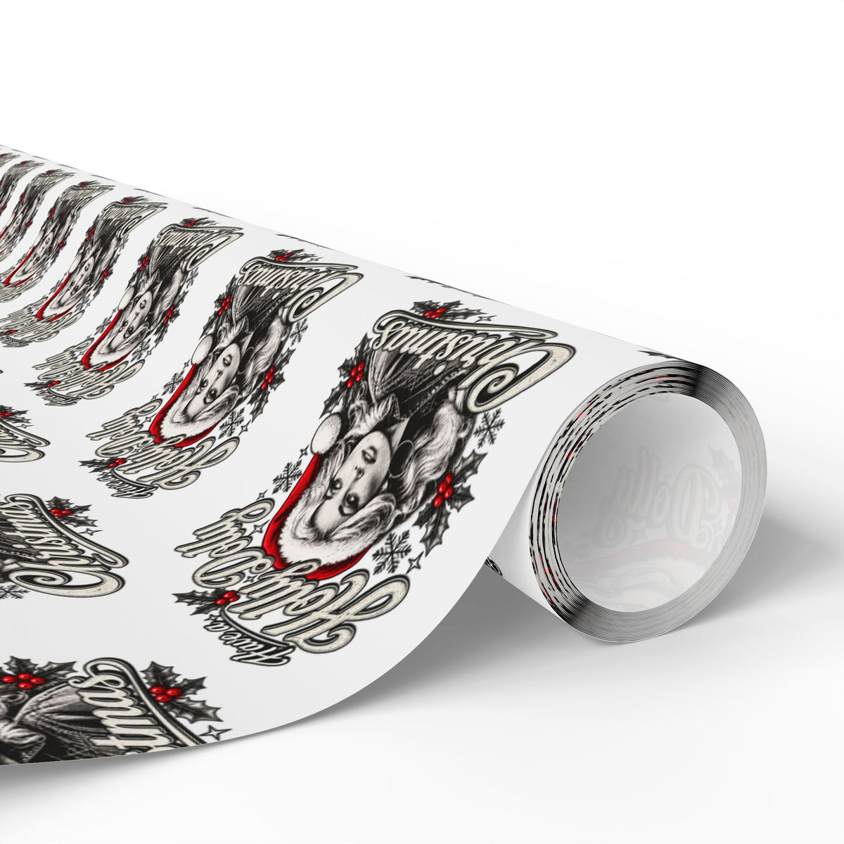 Have A Holly Dolly Christmas Snowy Pines Wrapping Paper
