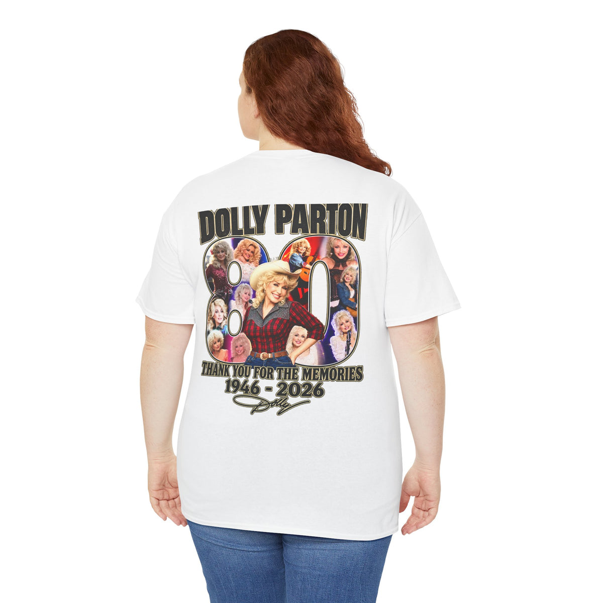 Dolly Parton 80th Anniversary Tee – "Thank You for the Memories" Memorial Shirt