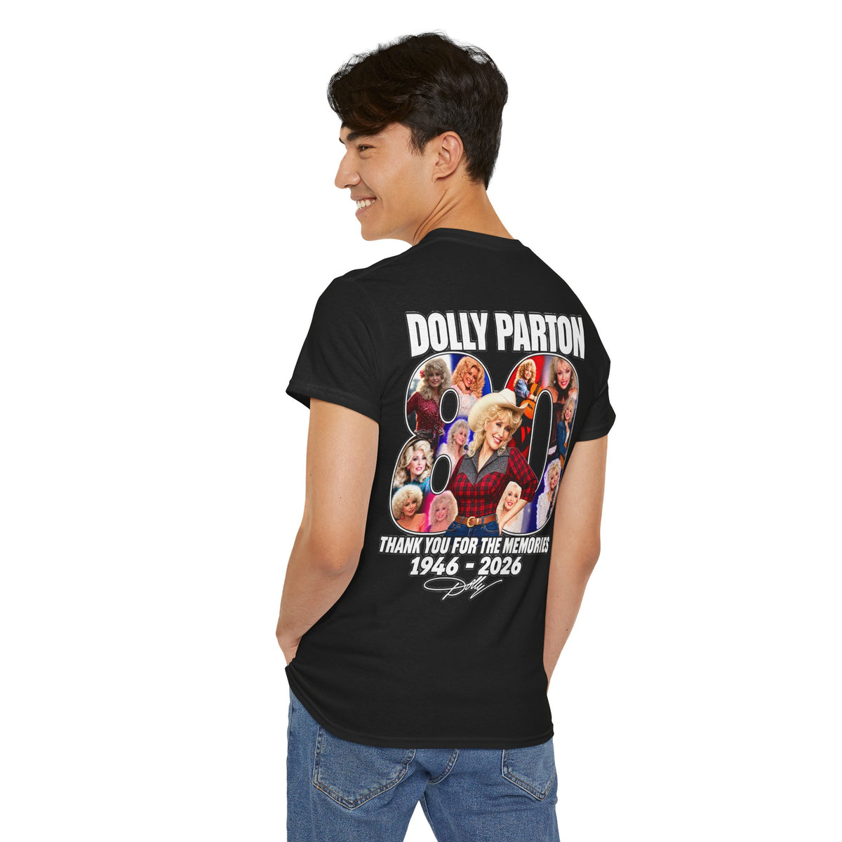 Dolly Parton 80th Anniversary Tee – "Thank You for the Memories" Memorial Shirt