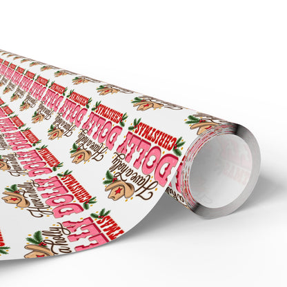Have A Holly Dolly Christmas Western Wrapping Paper