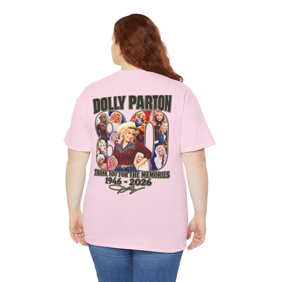 Dolly Parton 80th Anniversary Tee – "Thank You for the Memories" Memorial Shirt