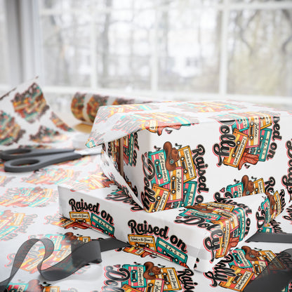 Raised On Dolly Retro Country Christmas Wrapping Paper