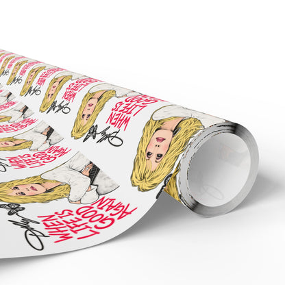 When Life Is Good Again Dolly Christmas Wrapping Paper