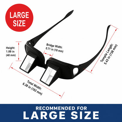 Lazy Glasses – 90° Prism Bed Glasses for TV, Phone & Reading | Funny Gift