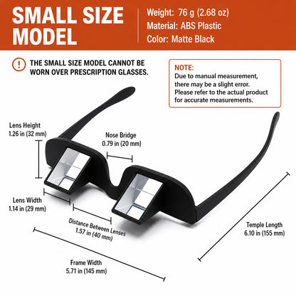 Lazy Glasses – 90° Prism Bed Glasses for TV, Phone & Reading | Funny Gift