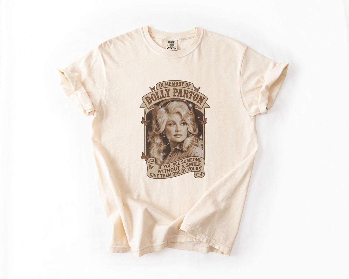 Dolly Parton Memorial T-Shirt, Country Music Legend Tribute Tee, Vintage Singer Fan Shirt, Remembrance Graphic Apparel