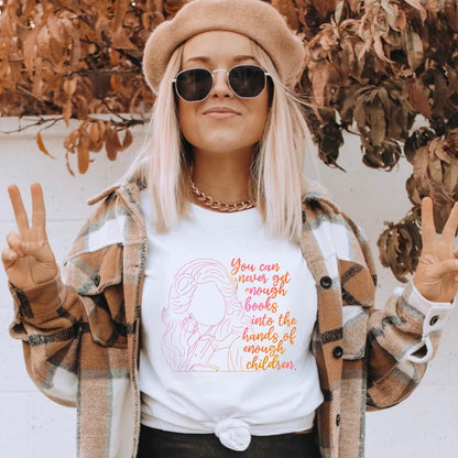 Book Dolly Parton Tee, Book Lover Shirt, Teacher Gift, Literary Tee, Reading Enthusiast Shirt