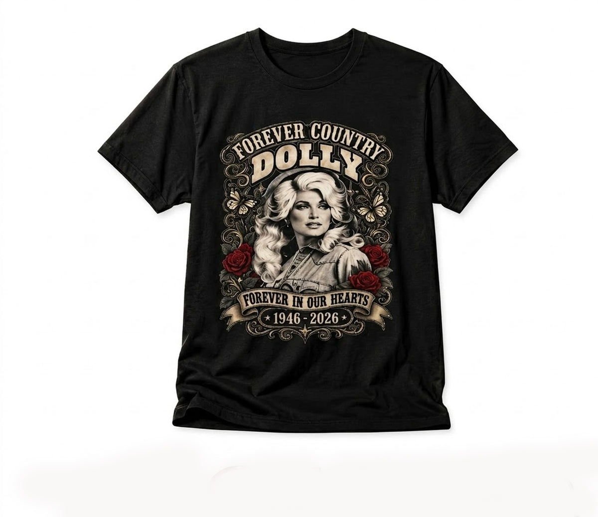 Dolly Parton Signature T-Shirt, Vintage Country Music Tribute Tee, Singer Autograph Style Graphic Shirt, Fan Gift Apparel