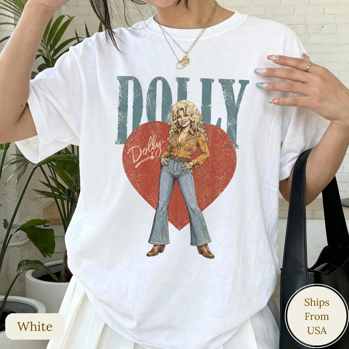 Dolly Parton Live From Nashville T-Shirt, Vintage Country Music Tour Tee, Concert Graphic Shirt, Singer Fan Apparel