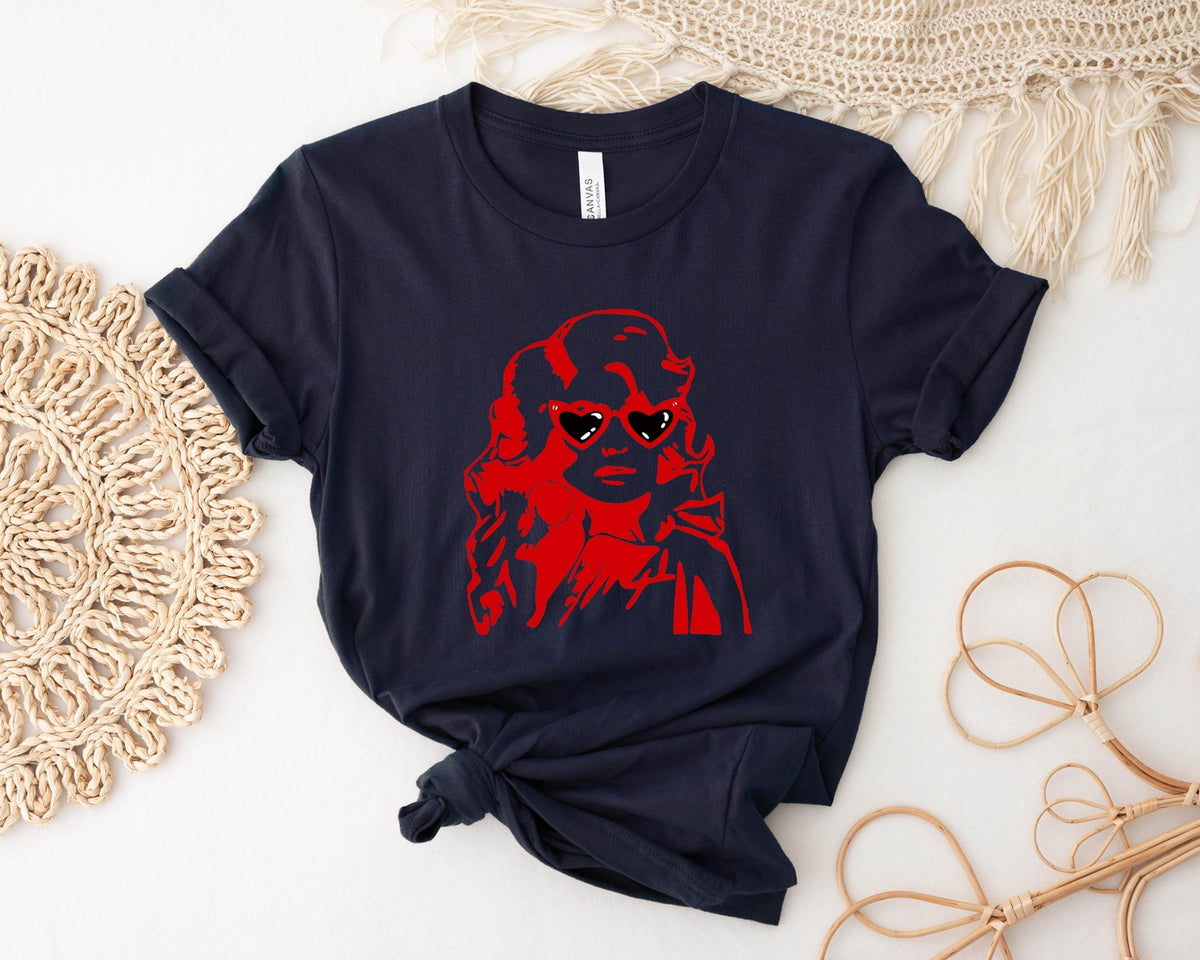 Dolly Parton Memorial T-Shirt, Vintage Country Music Tribute Tee, Western Cowgirl Graphic Shirt, Singer Legend Memorial Apparel