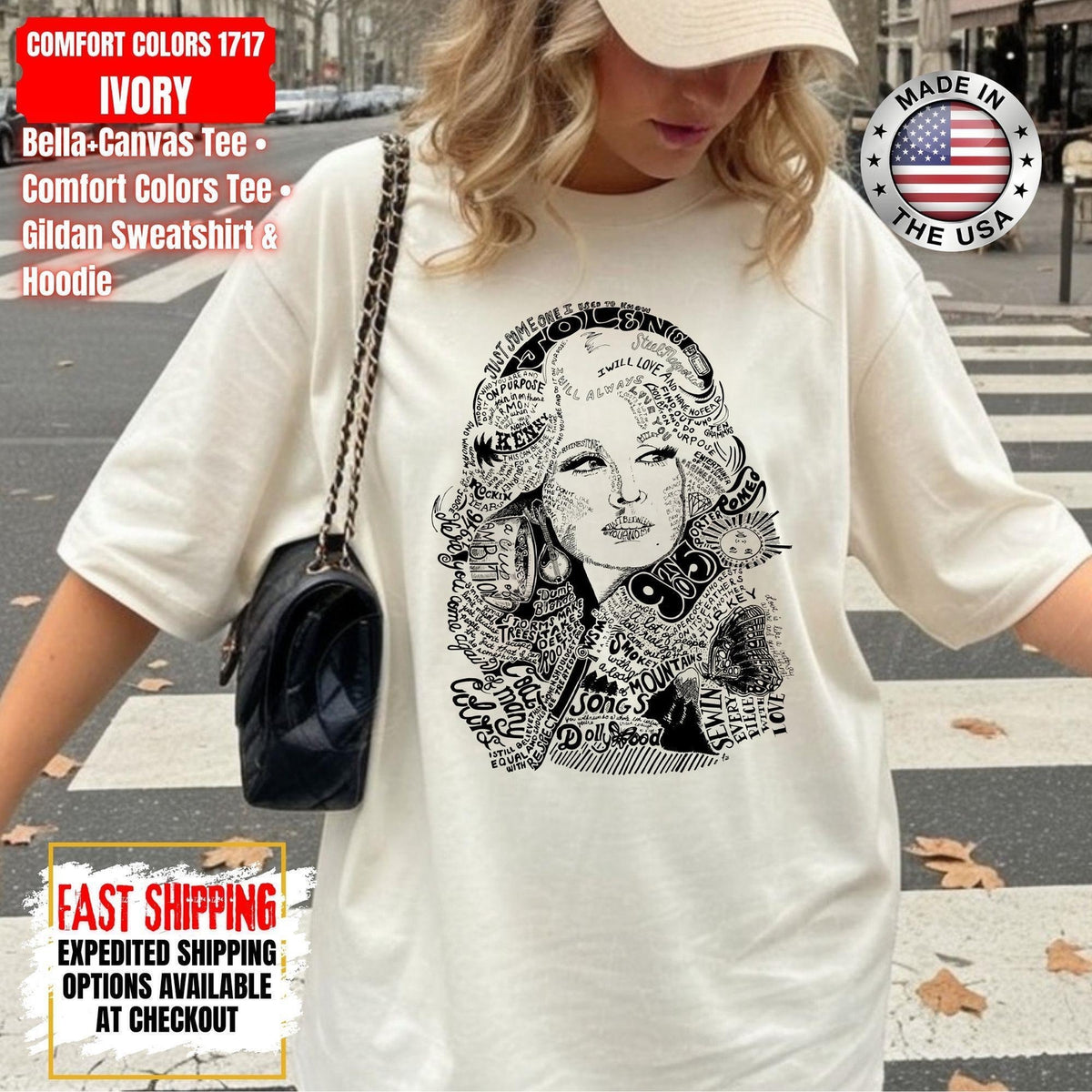 Dolly Parton Butterfly Portrait T-Shirt, Memorial Tribute Tee, Country Music Singer Graphic Shirt, Vintage Fan Apparel