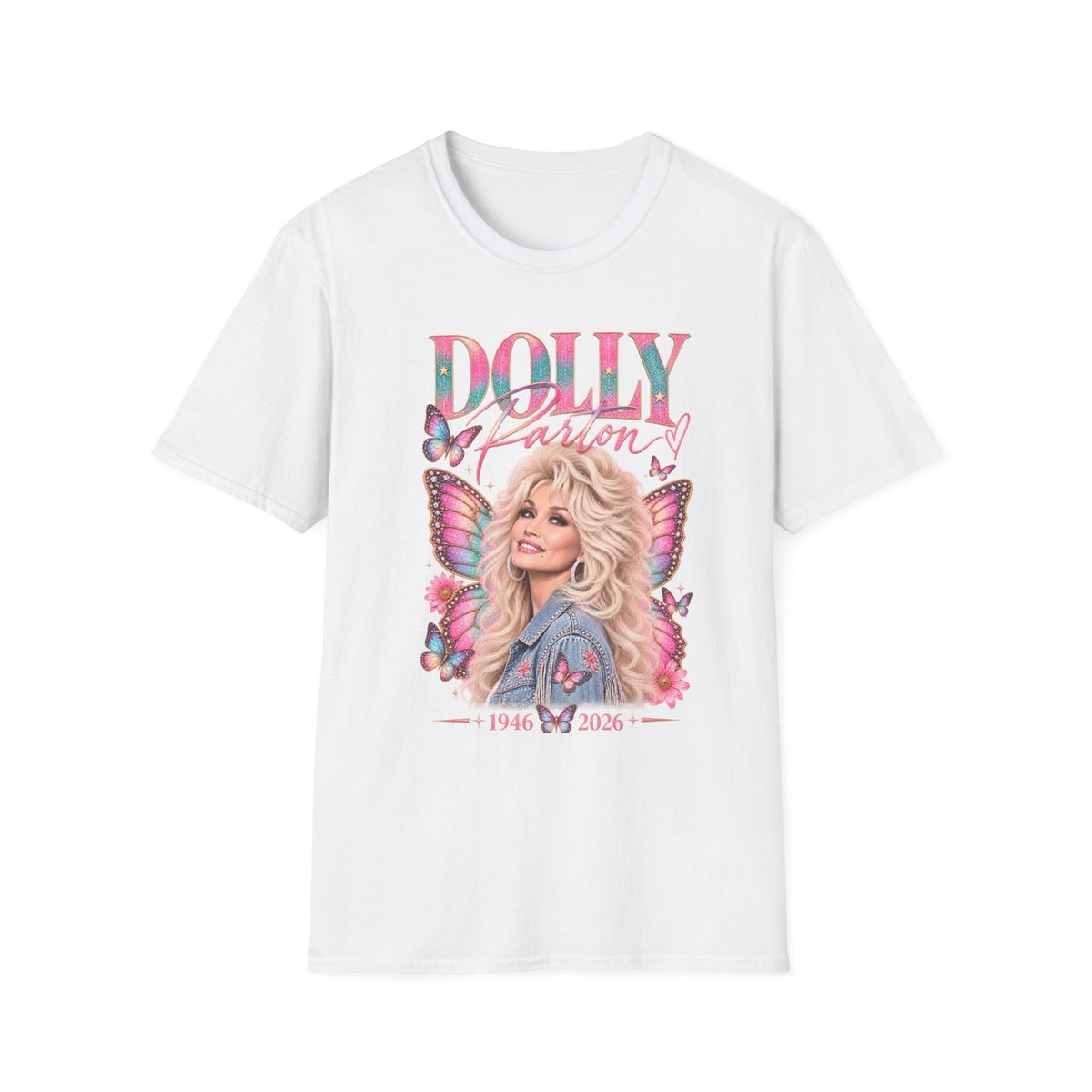 Dolly Parton Butterfly Portrait T-Shirt, Memorial Tribute Graphic Tee, Vintage Country Music Singer Shirt, Fan Remembrance Apparel