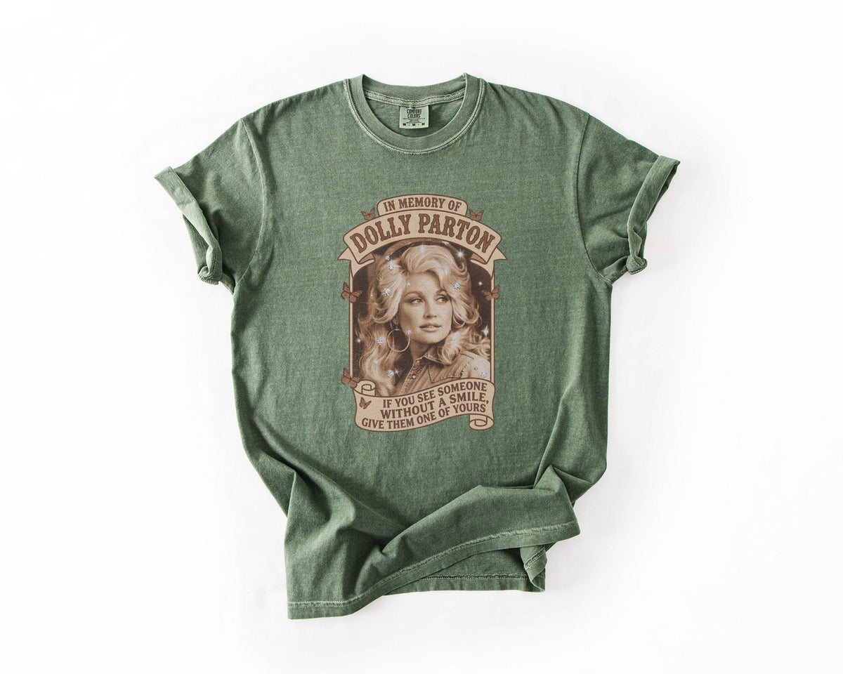 Dolly Parton Memorial T-Shirt, Country Music Legend Tribute Tee, Vintage Singer Fan Shirt, Remembrance Graphic Apparel