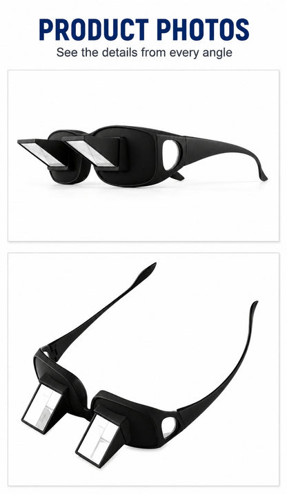 Lazy Glasses – 90° Prism Bed Glasses for TV, Phone & Reading | Funny Gift