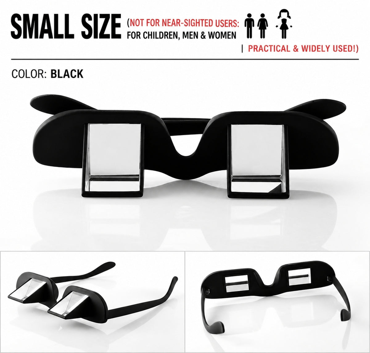 Lazy Glasses – 90° Prism Bed Glasses for TV, Phone & Reading | Funny Gift